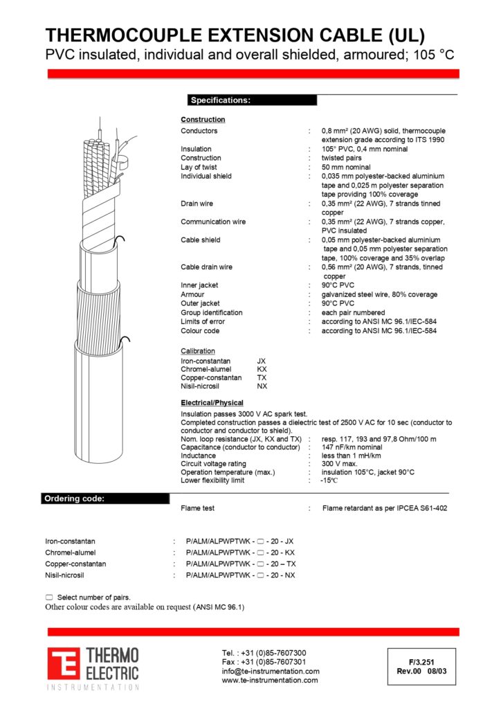 F3.251-Thermocouple-extension-cable-PVC-insulated-individual-and-overall-shielded-armoured-105C